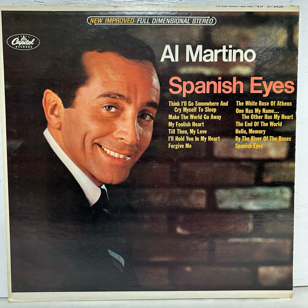 Al Martino Spanish Eyes Vinyl LP 1966 Capitol Records Tested
